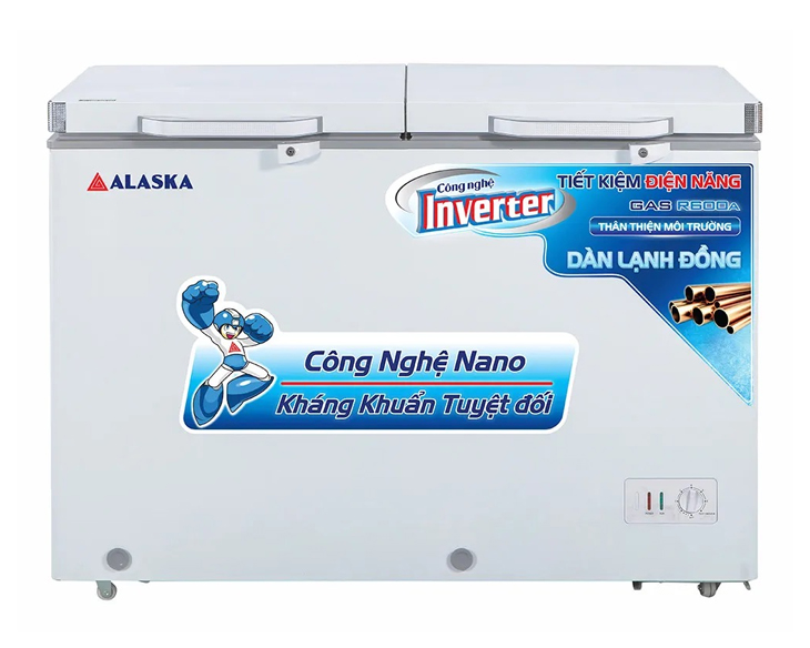 Tủ Đông Mát Alaska Inverter 350/210 Lít FCA-3600CI